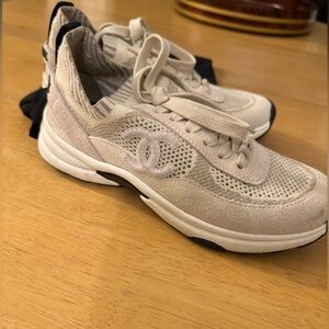 Chanel Beige and white Sneakers